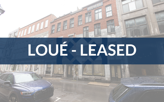 Locaux commerciaux à louer dans le Vieux-Montréal